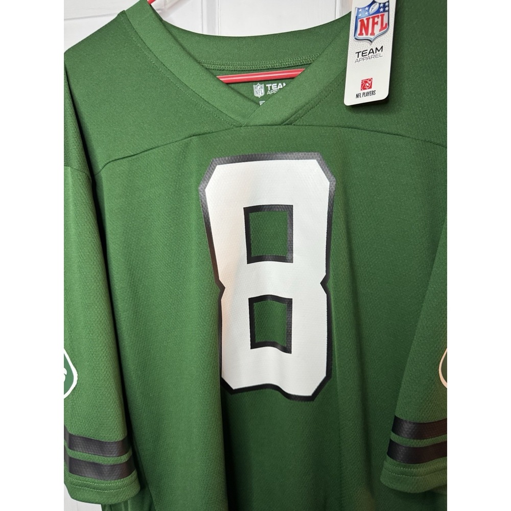 Size XL Aaron Rodgers #8 New York Jets Nike Game on-Field Jersey Green - Picture 4 of 7
